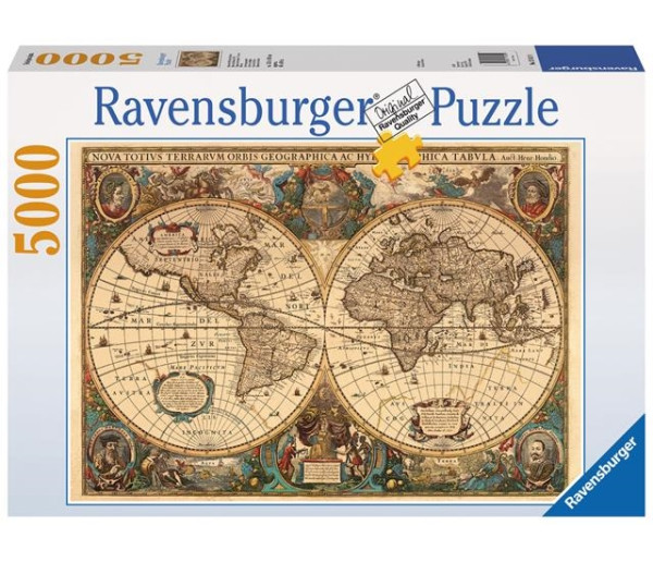 Ravensburger puzzel oudewereldkaart 5000