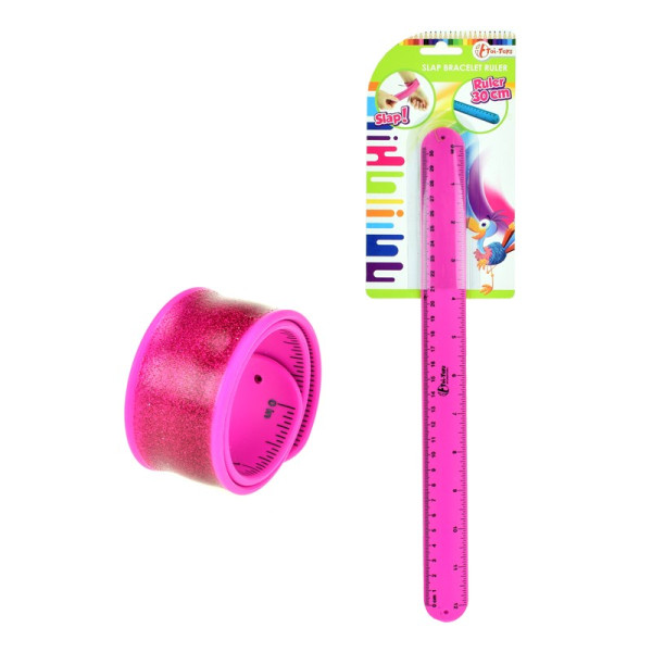 Toi Toys Klaparmband liniaal roze