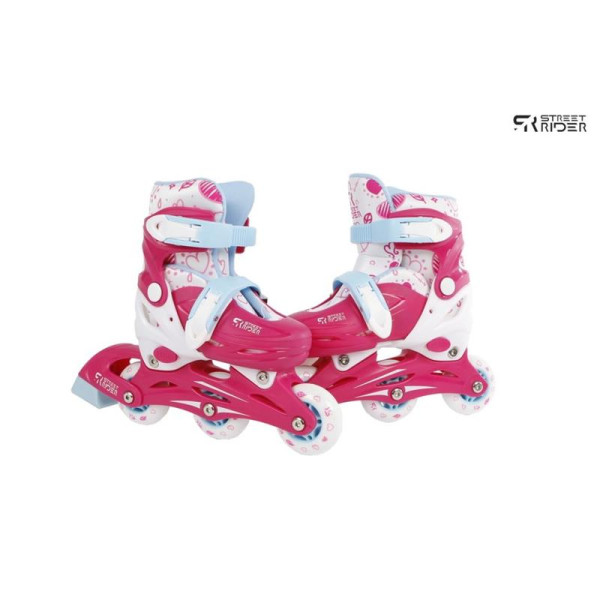 Inline skates roze verstelbaar mt26-29