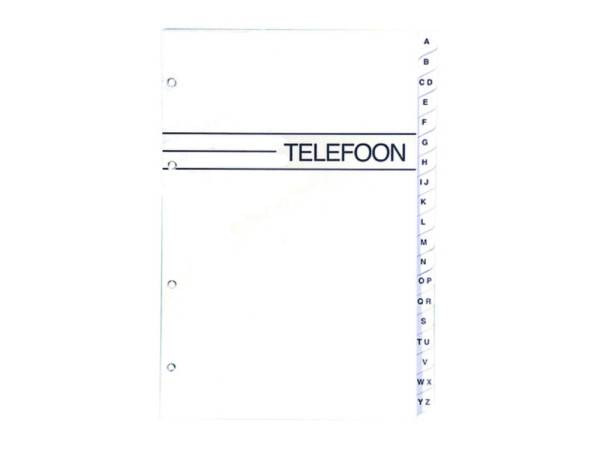 Telefoonregister inhoud large A-Z 4 ring