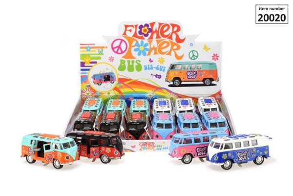 Toi Toys Flower power bus die-cast