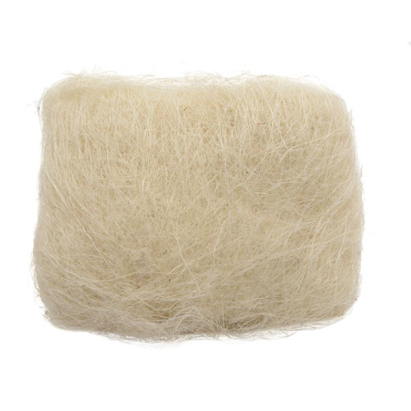 Decoratie sisal L14-H18cm crème