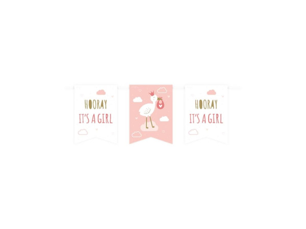 Vlag banner - Newborn baby girl