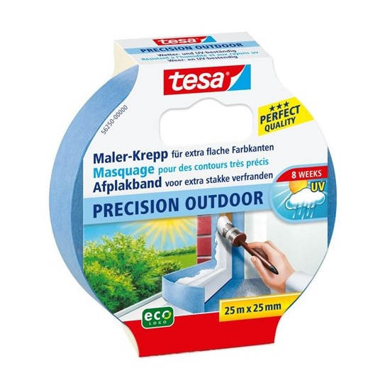 Tesa afplakband outdoor 25mmx25m