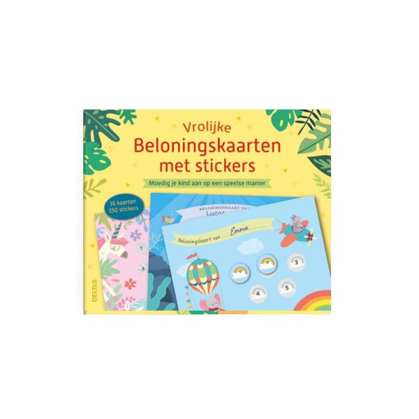 Vrolijke beloningskaarten met stickers