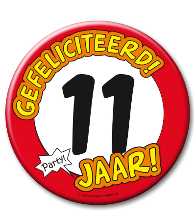 Button XL - 11 jaar