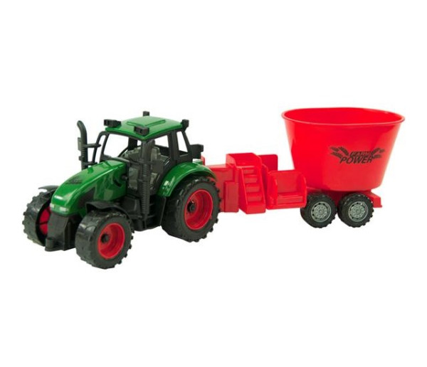 Tractor frictie met mengwagen 38cm