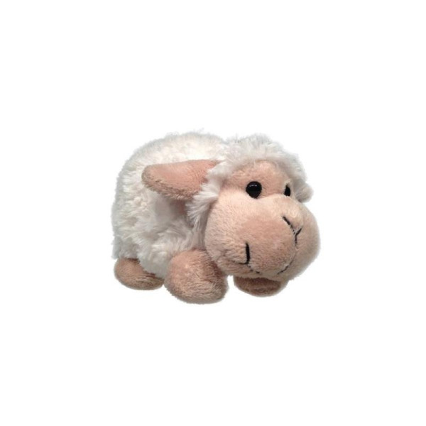 Pluche schaap 20cm met kraalogen