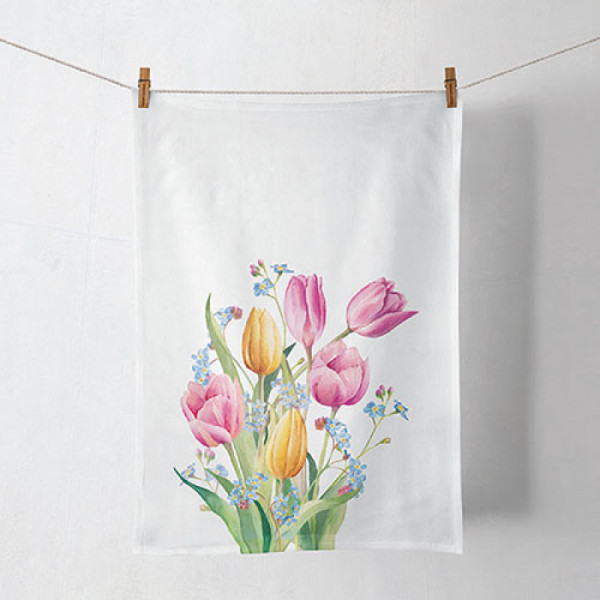 Ambiente Theedoek Tulips Bouquet