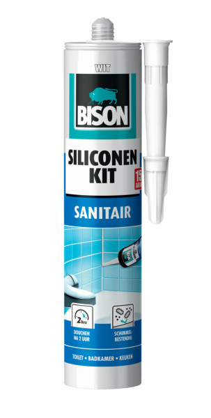 Bison siliconenkit sanitair 310 ml wit