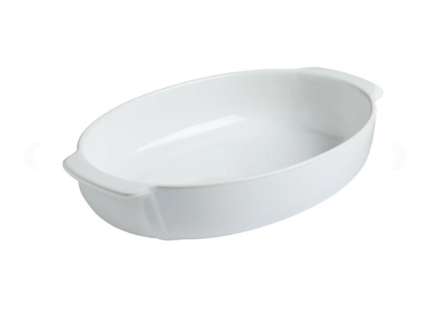 Pyrex Ovale ovenschaal wit 35x23cm