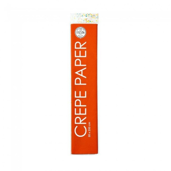 Crepepapier 50x250cm oranje pak a 12 rol