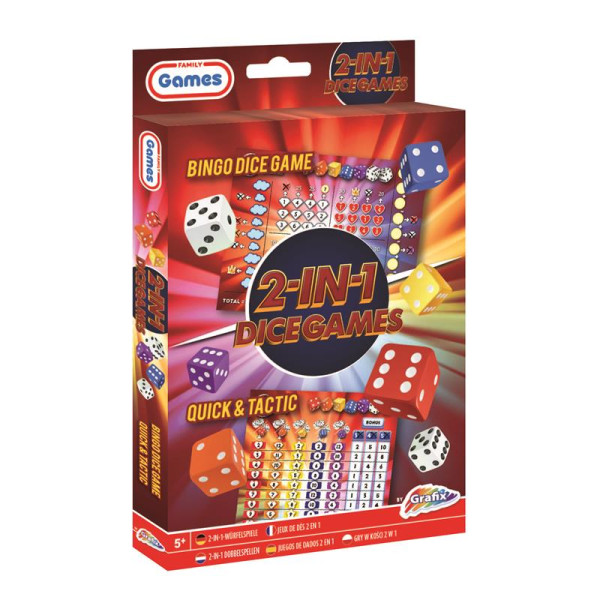 Grafix 2-in-1 Dobbelspel - Bingo Dice