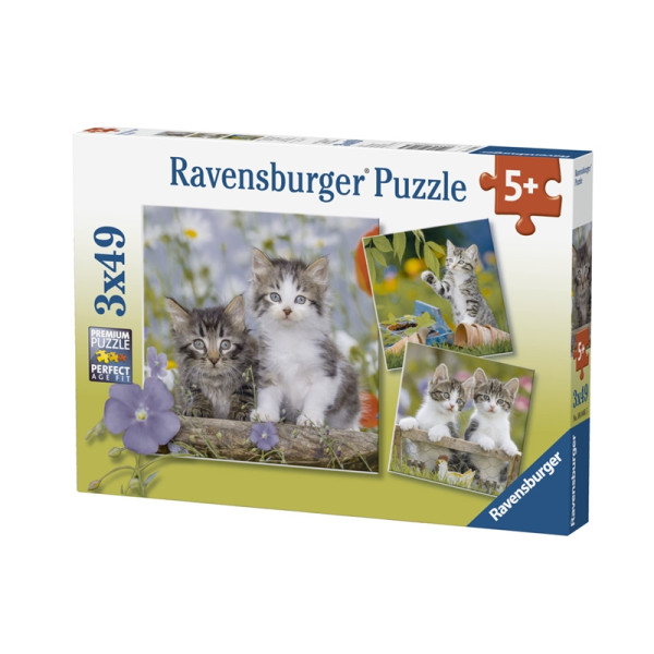 Ravensburger Puzzel Jonge katjes, 3x49st