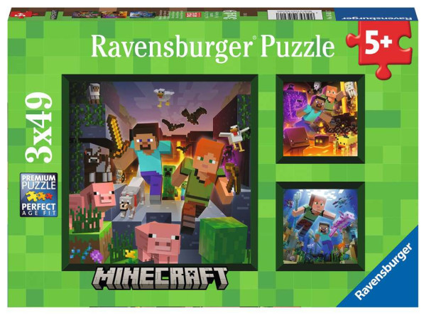 Ravensburger Minecraft Biomes 3x49st