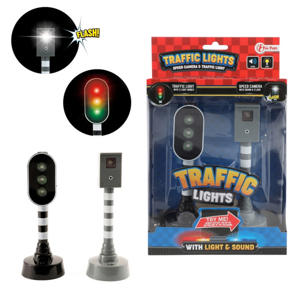 Toi Toys Flitspaal en verkeerslicht