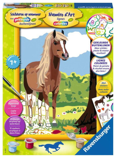 Ravensburger Schilderen op nummer paard