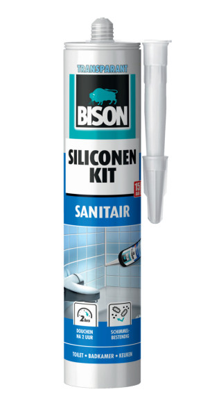 Bison siliconenkit sanitair transparant