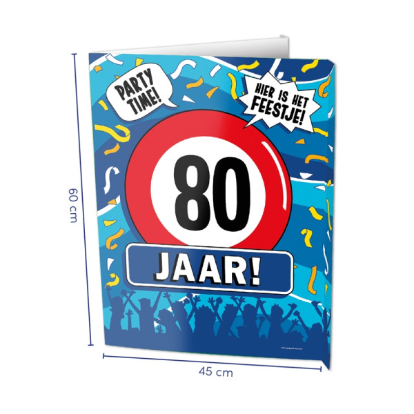 Paperdreams Window signs - 80 jaar