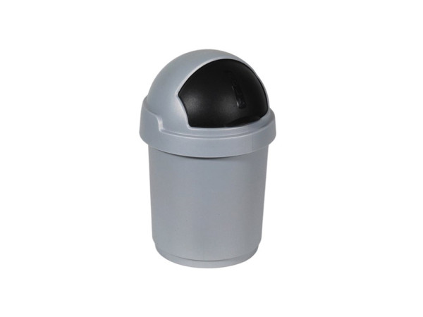 Curver Roll bullet bin 10L zilver/zwart