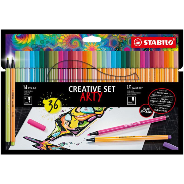 Stabilo Arty Pen 68/Point 88 etui a 36st