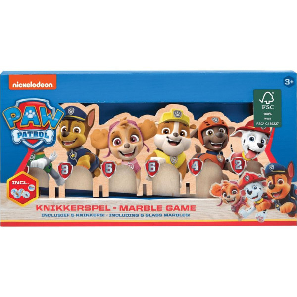 Paw Patrol houten knikkerspel