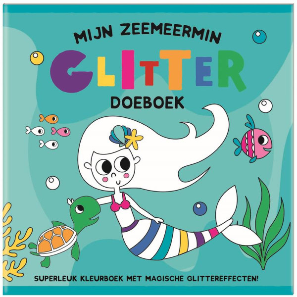 Doeboek glitter - Mijn Zeemeermin