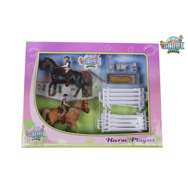 Kids Globe Paardenspeelset met ruiters