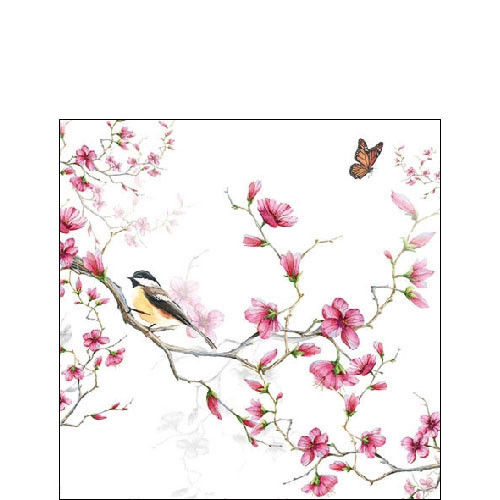 Ambiente Servetten Bird & Blossom 25cm