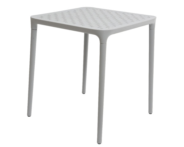 Tafel Porto kunststof 65x65cm grijs