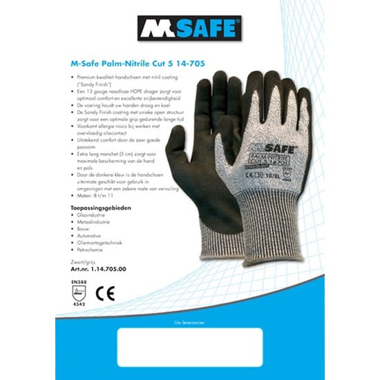 Handschoen Palm-Nitrile Cut5 14-705 L