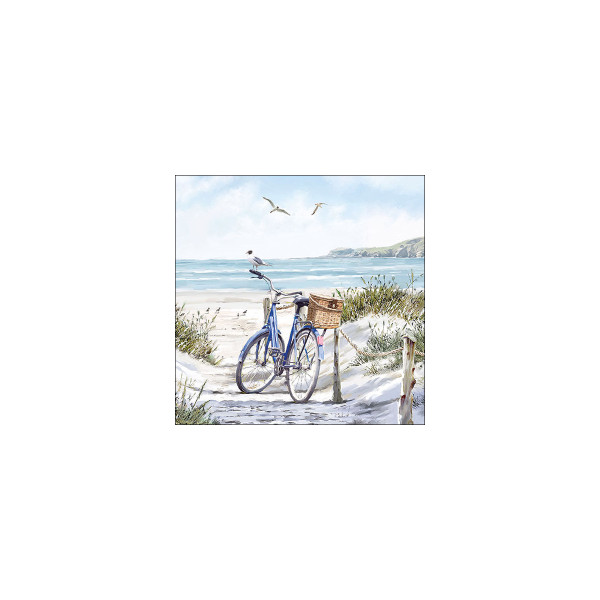 Servetten Bike at the Beach 25x25cm