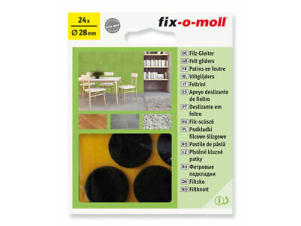 Fix-o-moll viltgl rond 28mm bruin