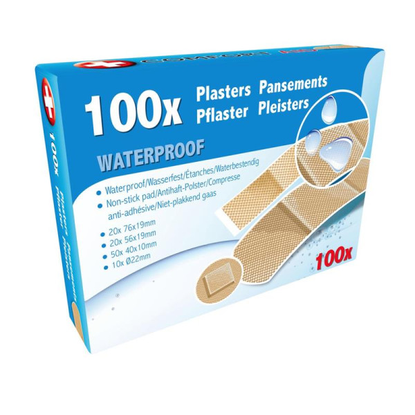 Waterbestendige pleisters doosje a 100