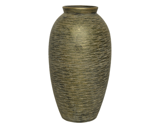 Vaas terracotta Ø22x40cm goud