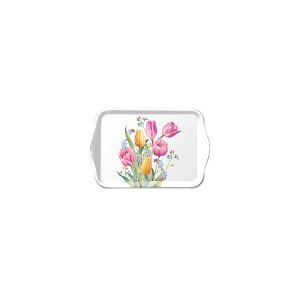 Ambiente Tray Tulips Bouquet 13x21cm