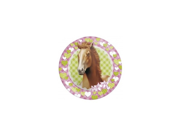 Borden 23cm 8st Paarden