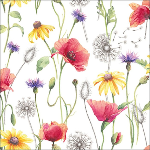 Ambiente Servetten Poppy Meadow 25x25cm