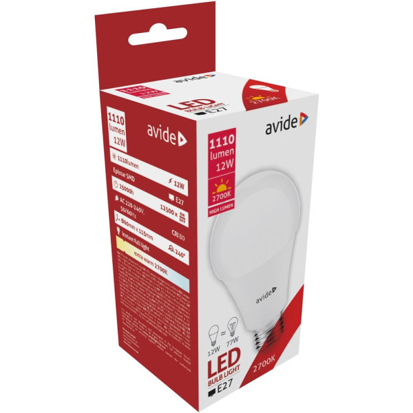 Avide LED lamp E27 12W 2700K EW 1110lm