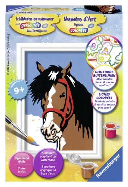 Ravensburger schilderen op nummer Paard