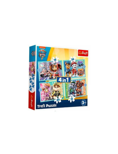 Trefl Paw Patrol 4-in-1 puzzel