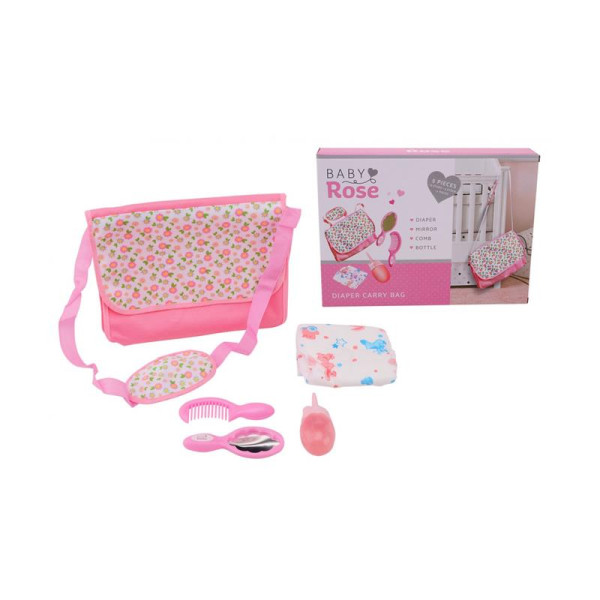 Baby Rose luier draagtas met accessoires