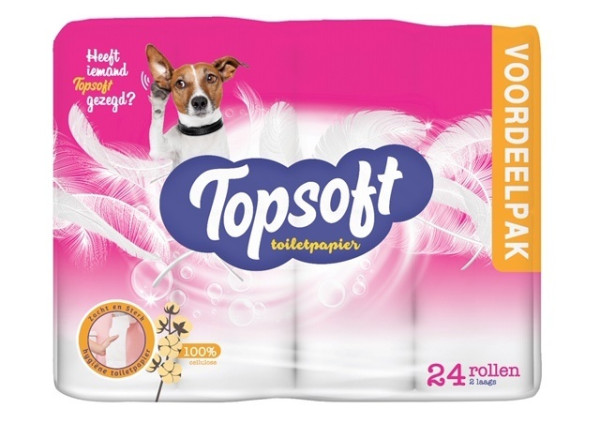 TopSoft Toiletpapier 2-laags 24 rollen