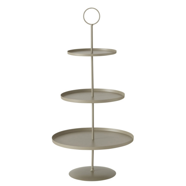 Etagere Samona metaal Ø30x60cm Beige