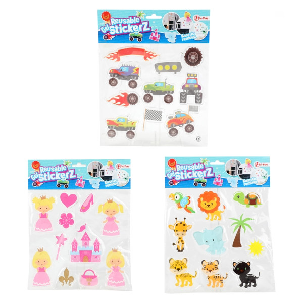 Toi Toys Herbruikbare gel raamstickers