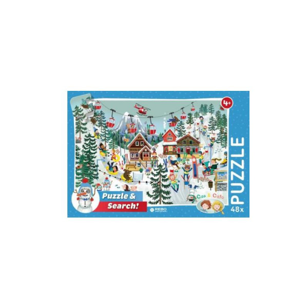 Rebo Cas & Cato winter - puzzel 48 st