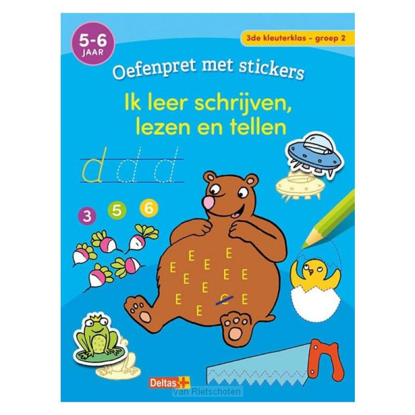 Ik leer schrijven, lezen en tellen 5-6j.