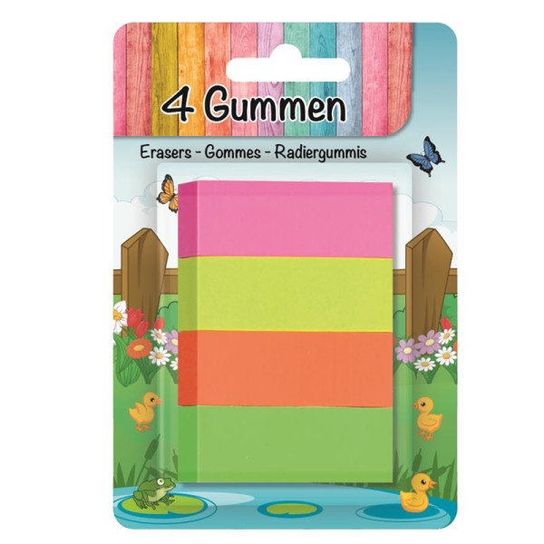 Dutch Crafts Gummen neon 4 stuks