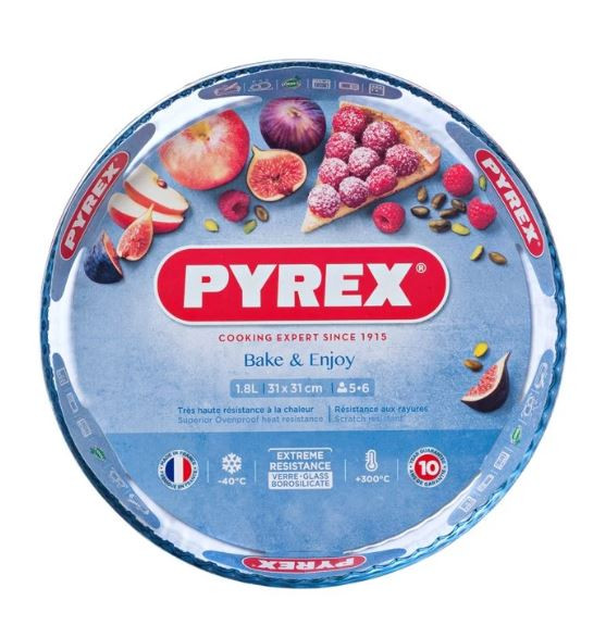 Pyrex taartvorm glas 31 cm 1,8L