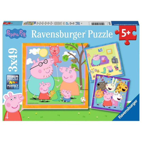 Ravensburger Peppa Pig puzzel 3x49pcs